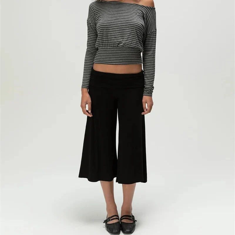 Chic Y2K Gaucho Pants