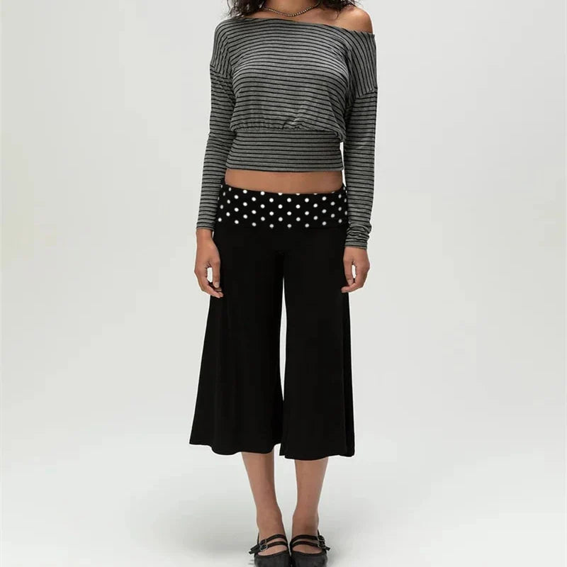 Chic Y2K Gaucho Pants