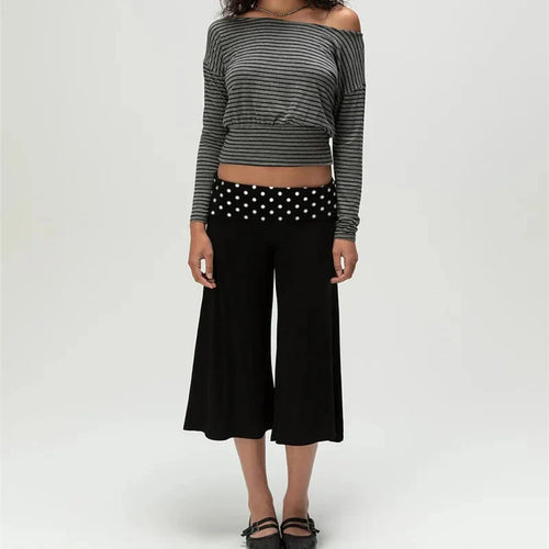 Chic Y2K Gaucho Pants